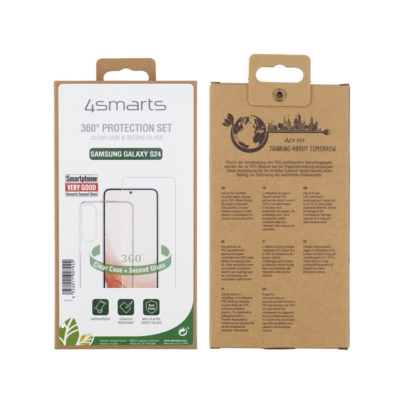 Buy 4smarts 360 Protection Set fr Samsung Galaxy S24 in Cyprus, Nicosia, Limassol, Larnaka, Pafos