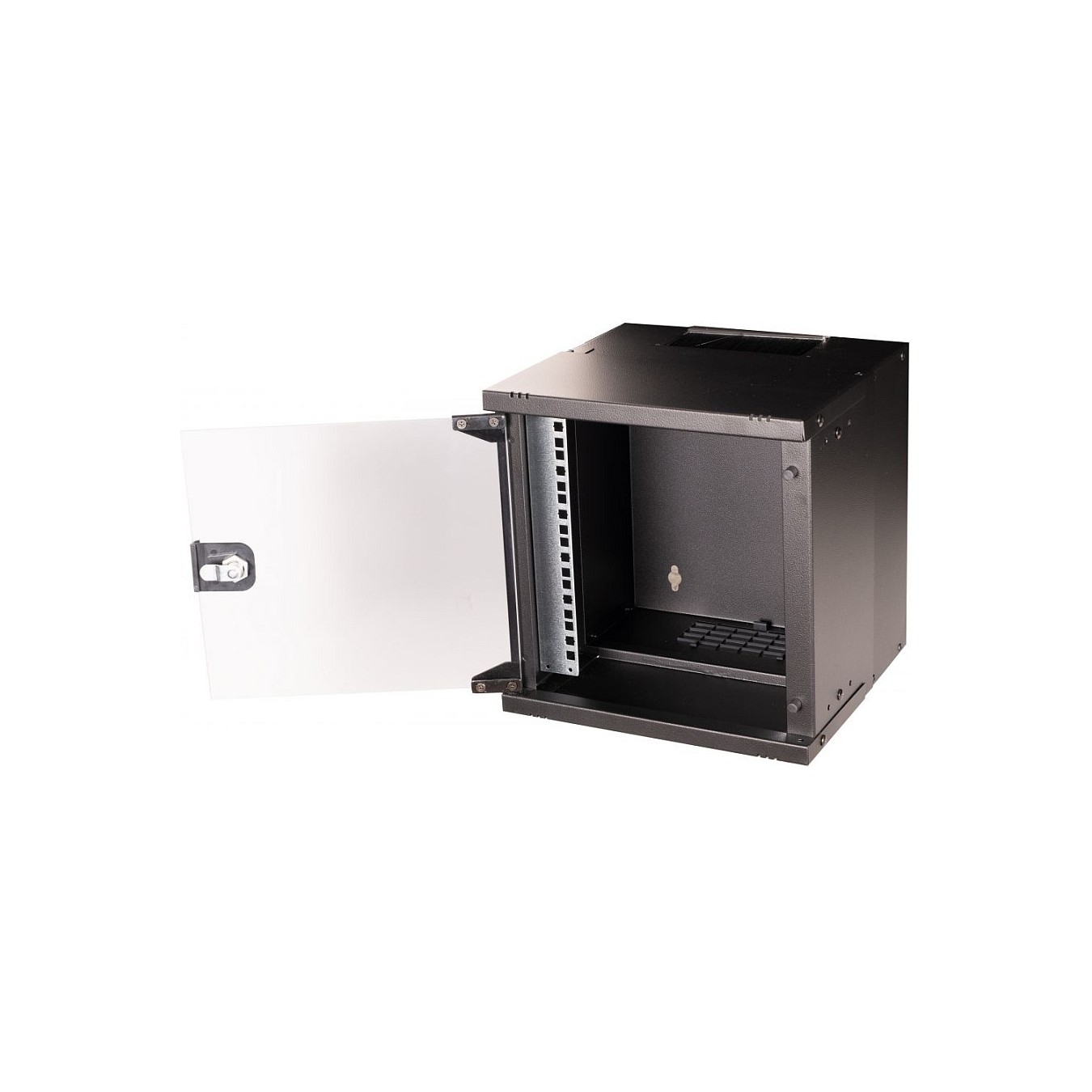 Buy 10' Wandgehäuse Glastür ECO 300x300mm 6U schwarz in Cyprus, Nicosia, Limassol, Larnaka, Pafos