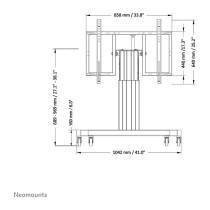 Buy Neomounts PLASMA-M2550TBLACK motorisierter Rollwagen in Cyprus, Nicosia, Limassol, Larnaka, Pafos
