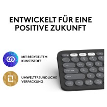Buy Logitech K380 Pebble Keys2 Bluetooth black QWERTZ DE in Cyprus, Nicosia, Limassol, Larnaka, Pafos