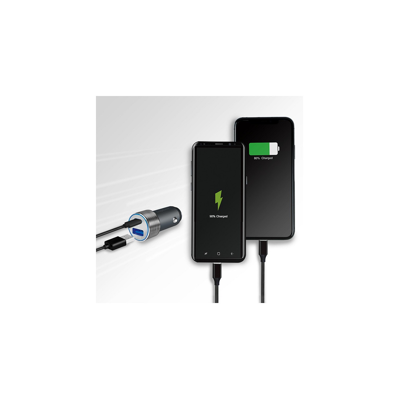 Buy Logilink USB Kfz Ladeadapter 2Port 1xUSB-C PD,1xUSB-A QC,36W in Cyprus, Nicosia, Limassol, Larnaka, Pafos