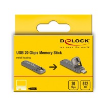 Buy STICK DELOCK USB 20 Gbps USB-C Speicherstick 512GB Lesegeschwindigkeit 1980mB s - Metallgehuse in Cyprus, Nicosia, Limassol,