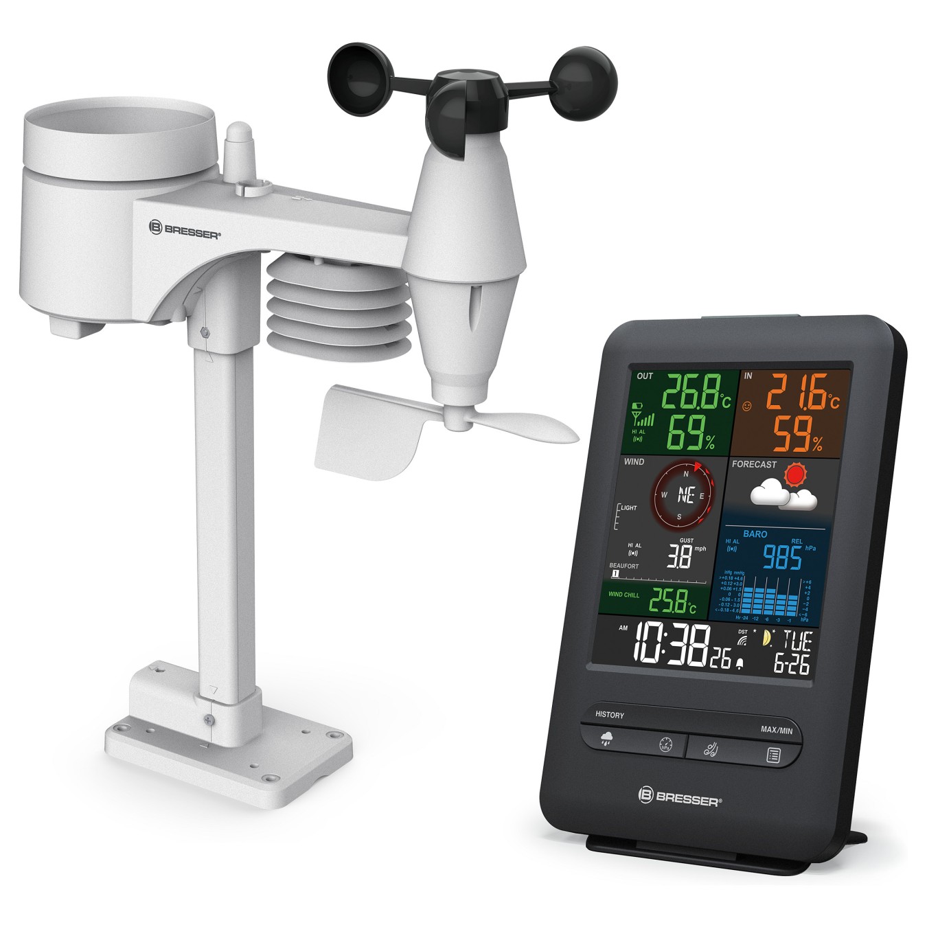 Buy Bresser Wetter Center 5-in-1 Beaufort in Cyprus, Nicosia, Limassol, Larnaka, Pafos