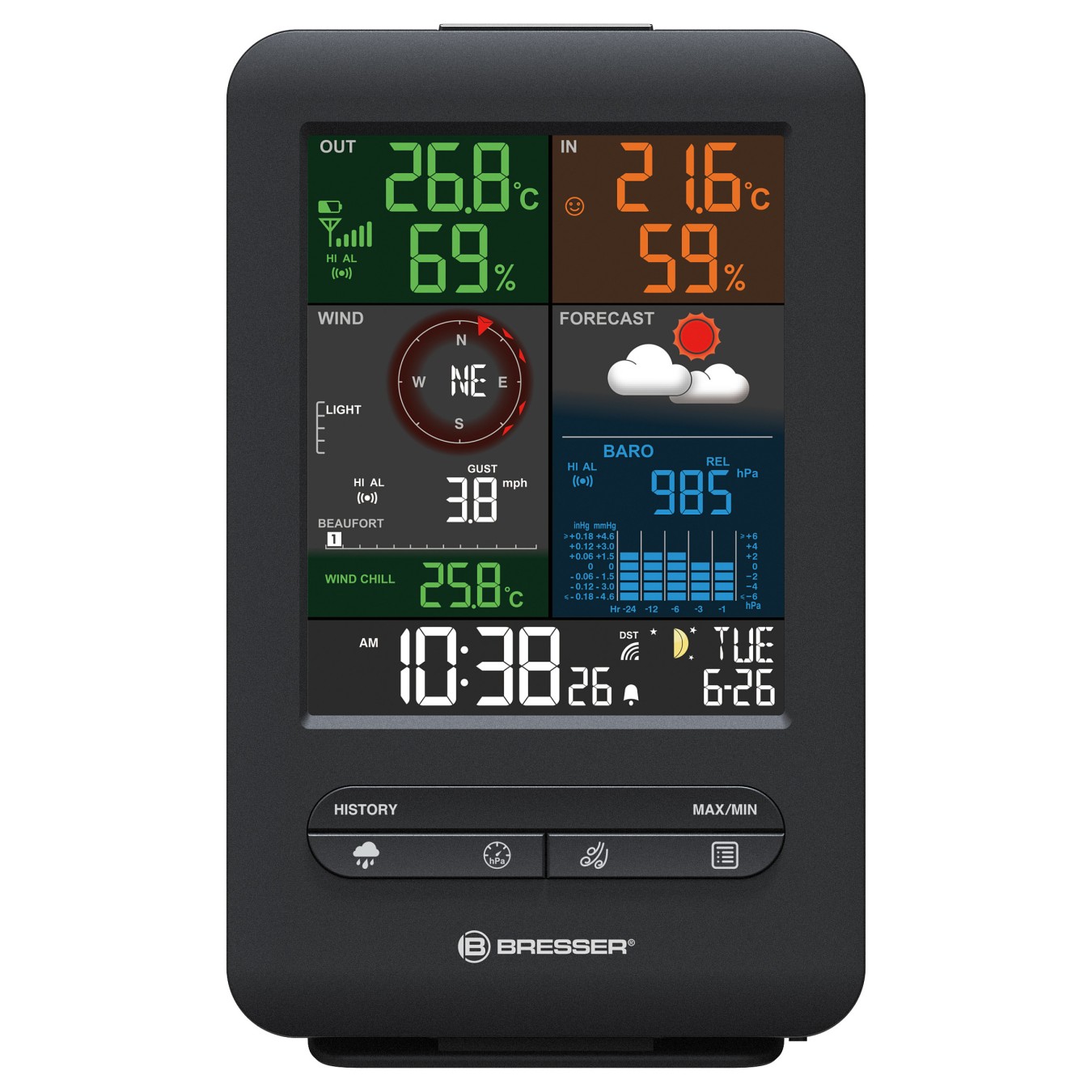 Buy Bresser Wetter Center 5-in-1 Beaufort in Cyprus, Nicosia, Limassol, Larnaka, Pafos