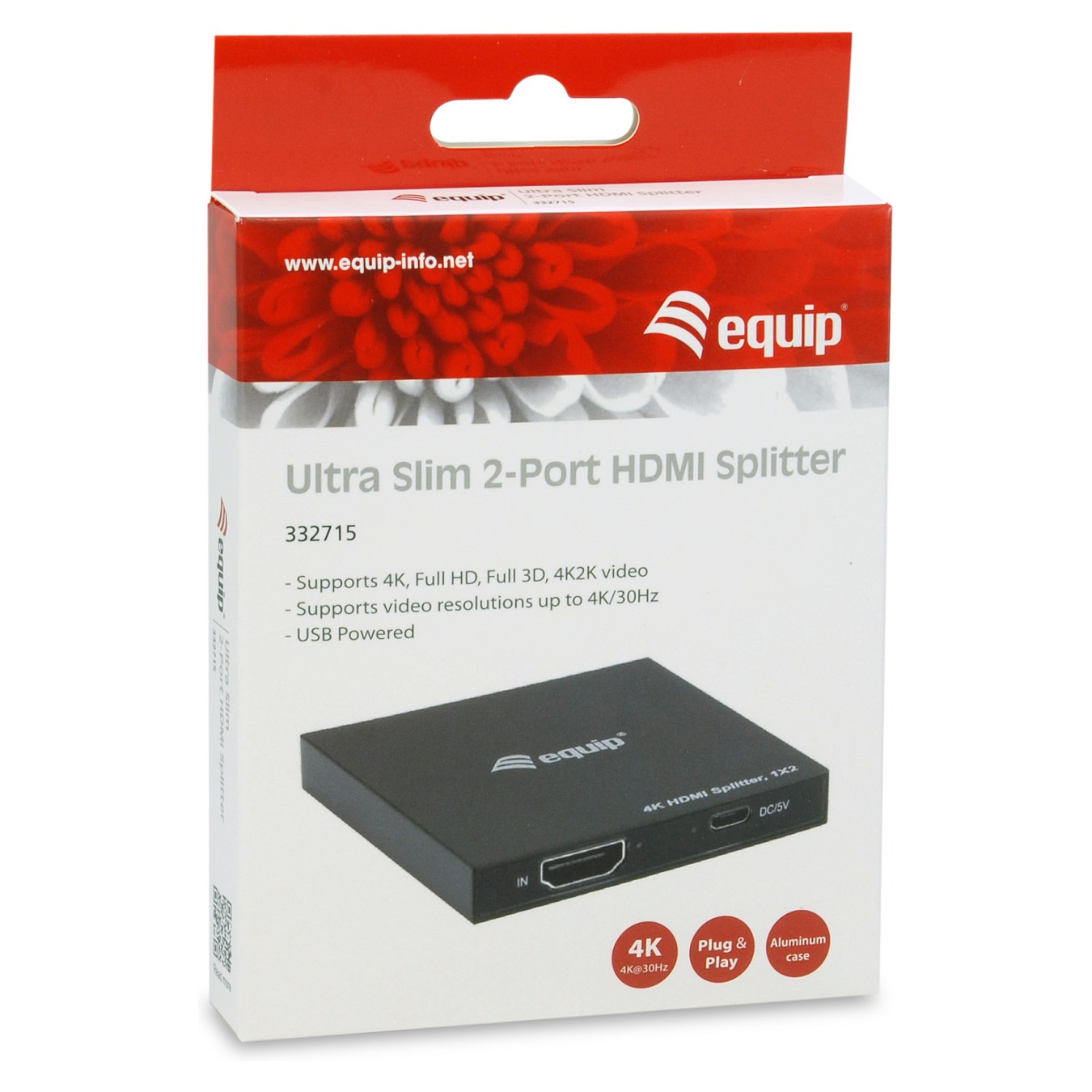 Buy HDMI1.4 2-Port Splitter Ultra Slim 4K 30Hz schwarz EndlessOS in Cyprus, Nicosia, Limassol, Larnaka, Pafos