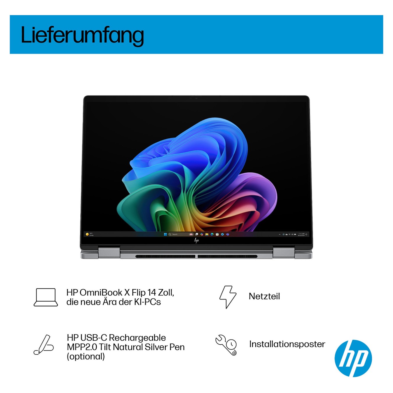 Buy HP OmniBook X Flip 14-fk0173ng RYZ AI 7 350 16GB 512SSD W11 Home Touch in Cyprus, Nicosia, Limassol, Larnaka, Pafos