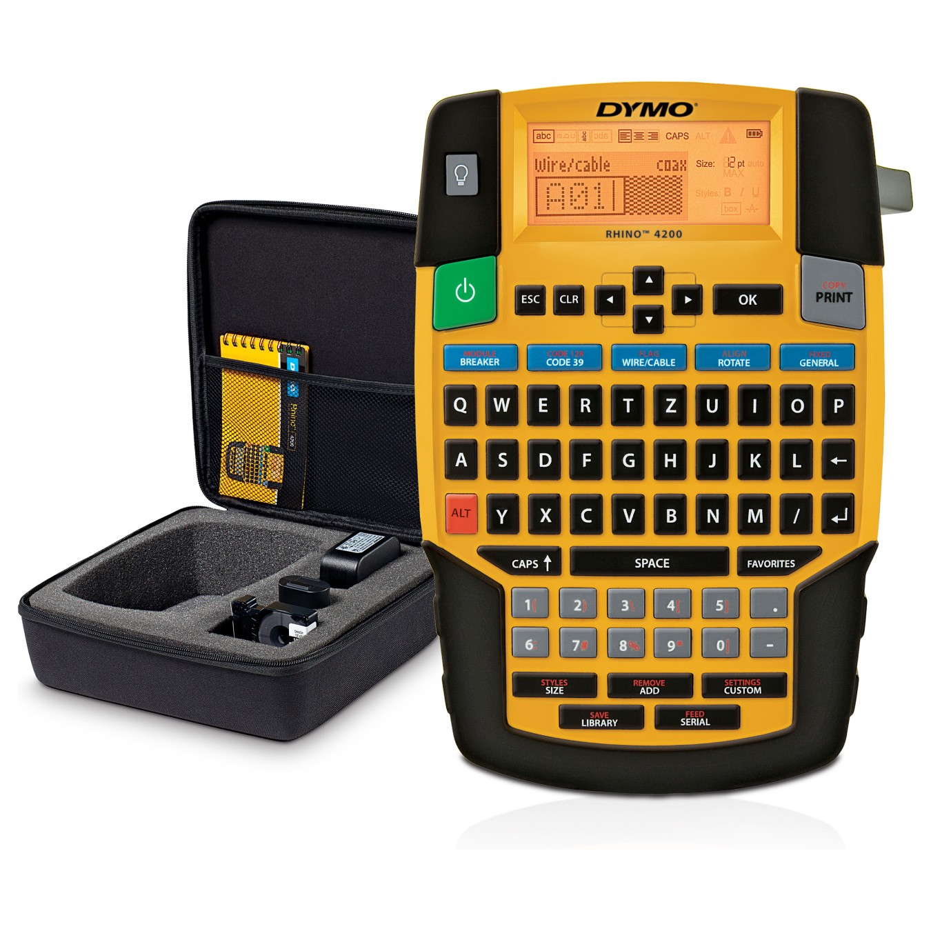 Buy DYMO Rhino 4200 - Industrielles Beschriftungsgerät, QWERTZ-Tastatur, im KofferSet in Cyprus, Nicosia, Limassol, Larnaka, Paf