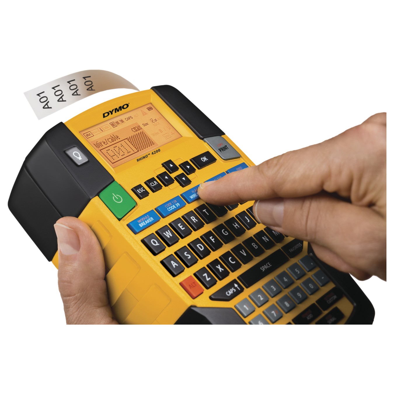 Buy DYMO Rhino 4200 - Industrielles Beschriftungsgerät, QWERTZ-Tastatur, im KofferSet in Cyprus, Nicosia, Limassol, Larnaka, Paf
