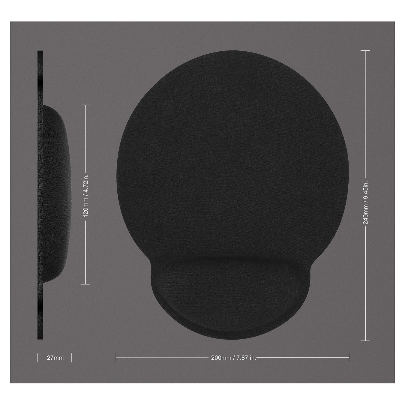 Buy MANHATTAN Mauspad Schaumstoff mit Handballenauflage schwarz retail in Cyprus, Nicosia, Limassol, Larnaka, Pafos