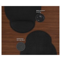 Buy MANHATTAN Mauspad Schaumstoff mit Handballenauflage schwarz retail in Cyprus, Nicosia, Limassol, Larnaka, Pafos