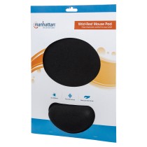Buy MANHATTAN Mauspad Schaumstoff mit Handballenauflage schwarz retail in Cyprus, Nicosia, Limassol, Larnaka, Pafos
