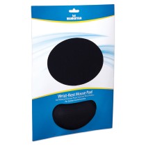 Buy MANHATTAN Mauspad Schaumstoff mit Handballenauflage schwarz retail in Cyprus, Nicosia, Limassol, Larnaka, Pafos