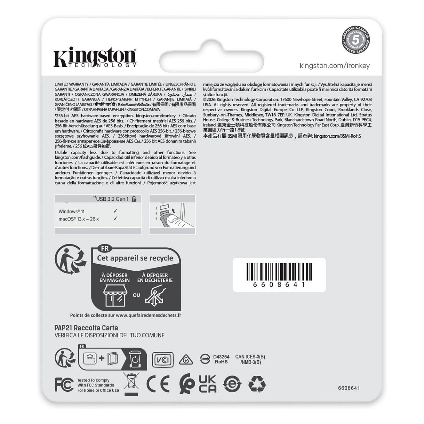 Buy STICK 32GB Kingston IronKey Locker Plus 50 G2 in Cyprus, Nicosia, Limassol, Larnaka, Pafos