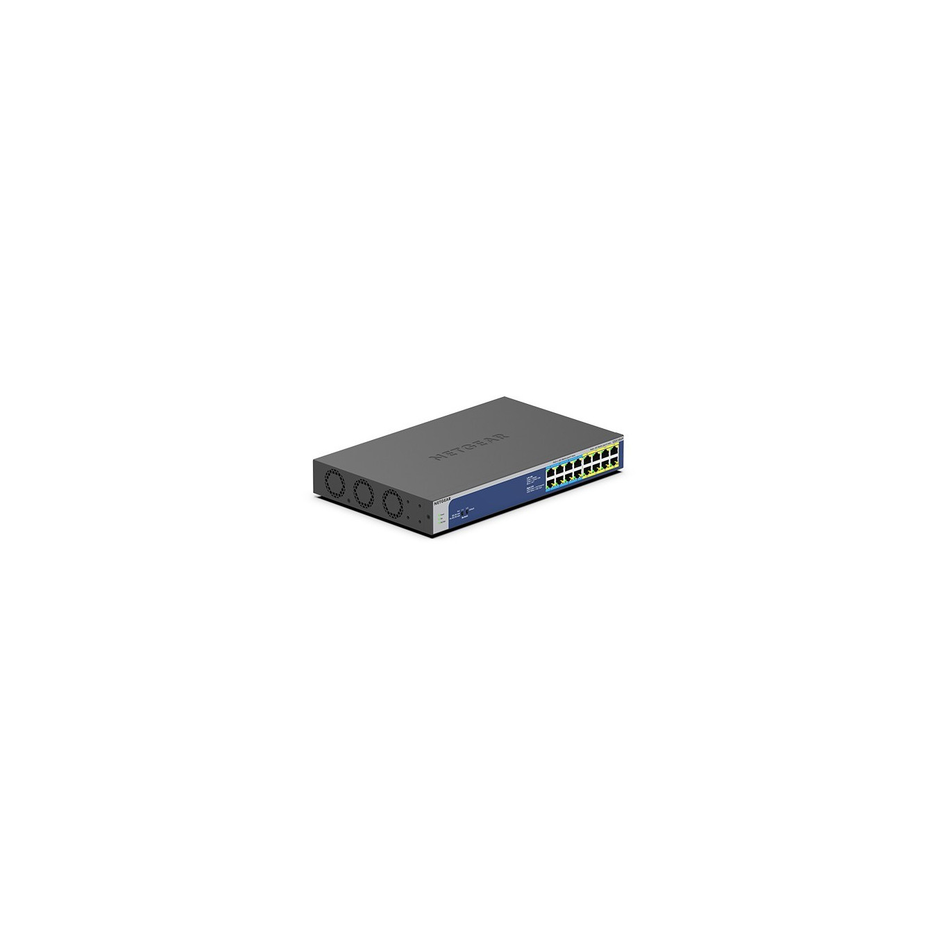 NETGEAR GS516UP-100EUS - 16-Port Gigabit Unmanaged PoE Ultra60 Switch, 380W Budget, Grey Metal Rackmount