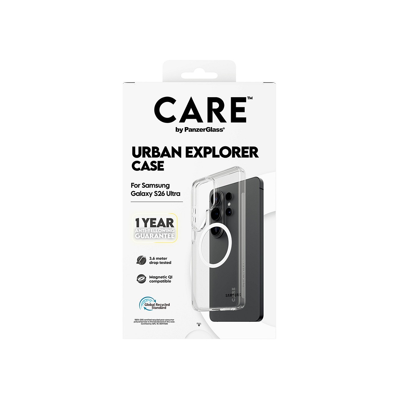 Buy CARE Urban Explorer Case Clear w. White Qi Galaxy S26 Ultra in Cyprus, Nicosia, Limassol, Larnaka, Pafos