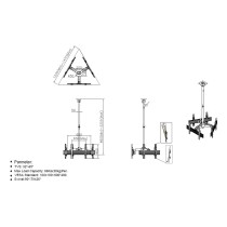 Buy Equip Deckenhalterung 32'-65' 3TFT je 30kg 2Gelenke neig. sw lite Retail in Cyprus, Nicosia, Limassol, Larnaka, Pafos