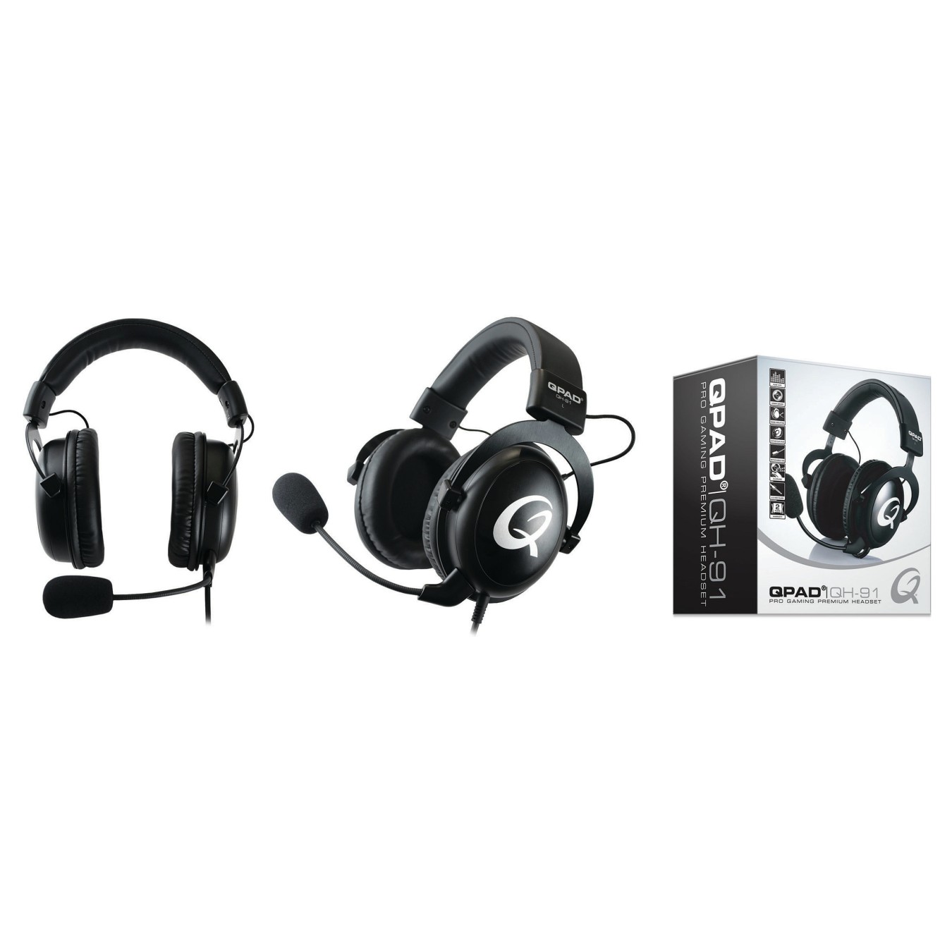 Buy QPAD QH91 PRO GAMING HEADSET 2x3.5mm in Cyprus, Nicosia, Limassol, Larnaka, Pafos