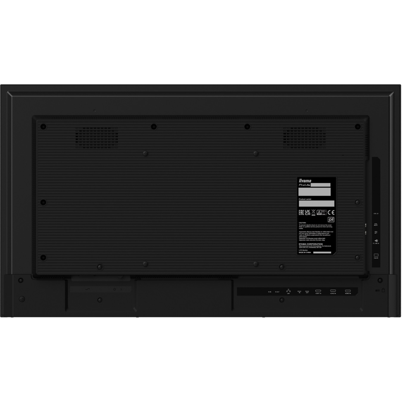iiyama LH3275HS-B1AG - 32" FHD Android 11 Digital Signage, IPS, 500cd/m², 4GB/32GB, Wi-Fi5, 2×HDMI/DP1.2, Black