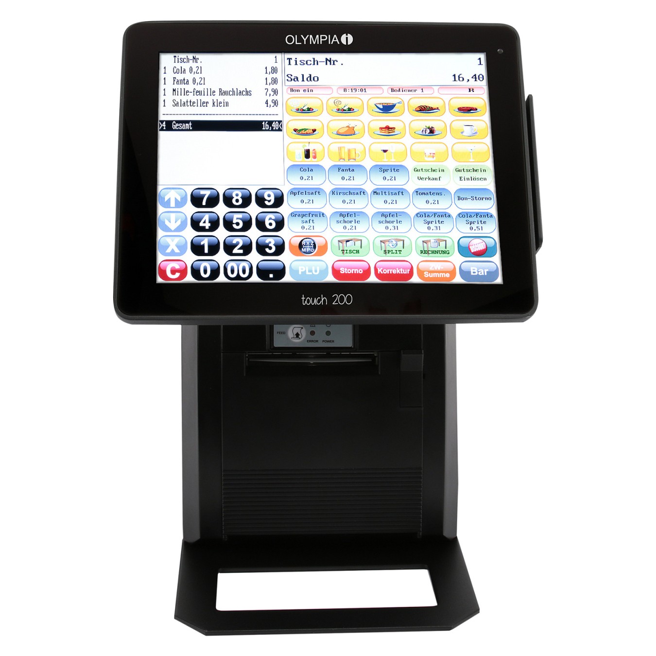 Buy Olympia Kasse 200TSE TOUCH schwarz HINWEIS BEACHTEN in Cyprus, Nicosia, Limassol, Larnaka, Pafos