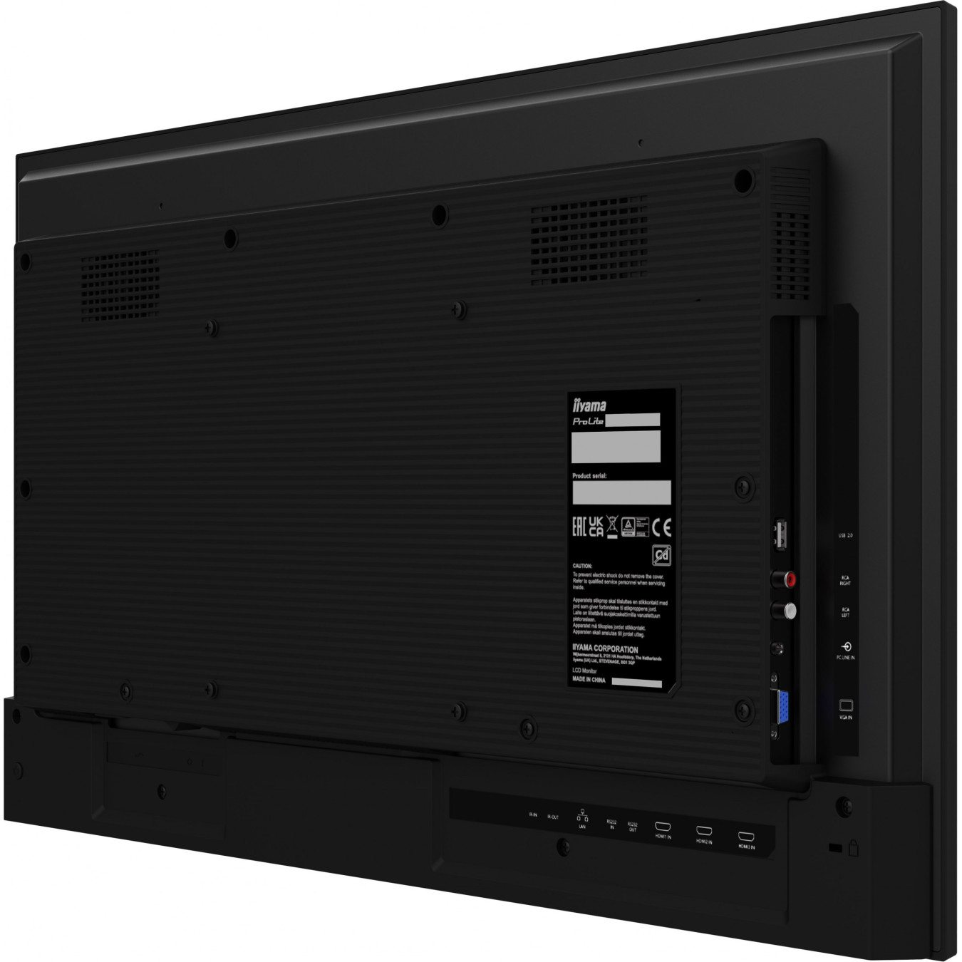 iiyama LH3275HS-B1AG - 32" FHD Android 11 Digital Signage, IPS, 500cd/m², 4GB/32GB, Wi-Fi5, 2×HDMI/DP1.2, Black