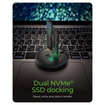 Buy Docking- & Klonstation IcyBox 2x M.2 NVMe SSD in Cyprus, Nicosia, Limassol, Larnaka, Pafos