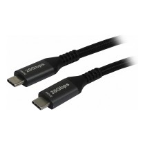 Buy Synergy21 Kabel USB, C(St) to C(St), 3,0m, USB3.2, schwarz(Textil), 20G 5A, 240W, Gen 2x2, E-Marker Chip, in Cyprus, Nicosia