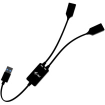 i-tec USB-A Cable Hub 2-Port - 2x USB-A 3.2 Gen 1 (5 Gbit/s), 10 cm Cable, Black — Buy in Cyprus with Fast Delivery