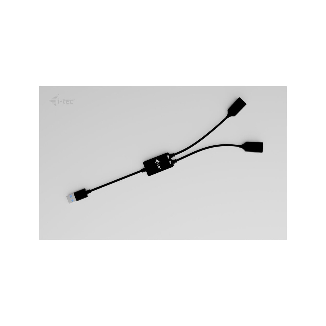 i-tec USB-A Cable Hub 2-Port - 2x USB-A 3.2 Gen 1 (5 Gbit/s), 10 cm Cable, Black — Buy in Cyprus with Fast Delivery