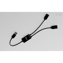 i-tec USB-A Cable Hub 2-Port - 2x USB-A 3.2 Gen 1 (5 Gbit/s), 10 cm Cable, Black — Buy in Cyprus with Fast Delivery