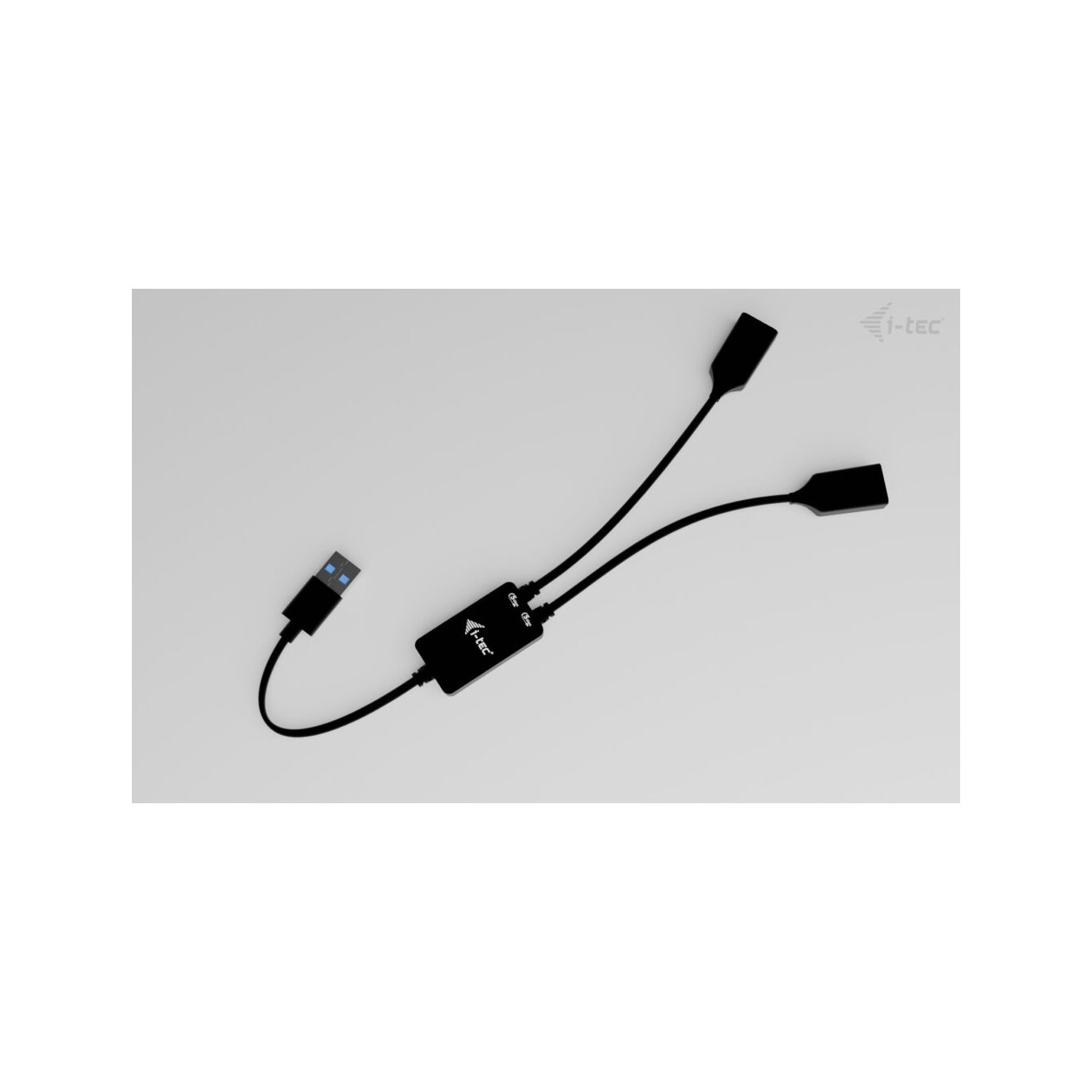 i-tec USB-A Cable Hub 2-Port - 2x USB-A 3.2 Gen 1 (5 Gbit/s), 10 cm Cable, Black — Buy in Cyprus with Fast Delivery
