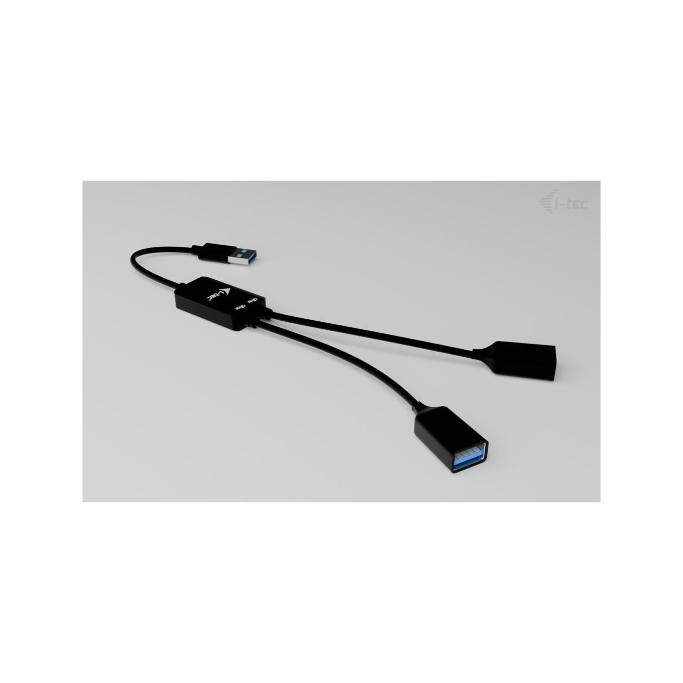 i-tec USB-A Cable Hub 2-Port - 2x USB-A 3.2 Gen 1 (5 Gbit/s), 10 cm Cable, Black — Buy in Cyprus with Fast Delivery