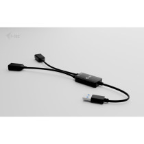 i-tec USB-A Cable Hub 2-Port - 2x USB-A 3.2 Gen 1 (5 Gbit/s), 10 cm Cable, Black — Buy in Cyprus with Fast Delivery