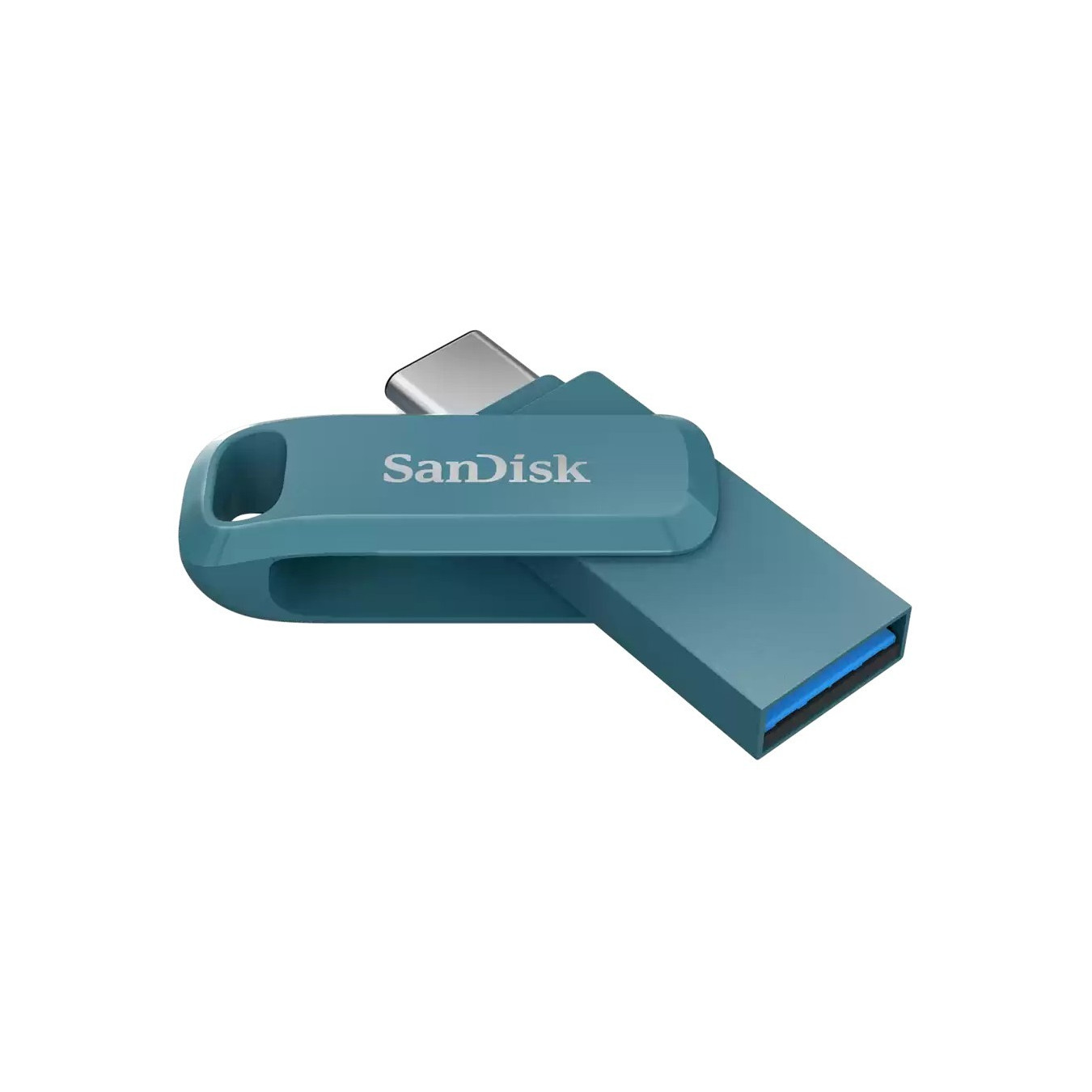 SanDisk Ultra Dual Drive Go - 512 GB - USB-C (USB 3.2 Gen1) 400 MB/s, Turquoise Swivel Flash Drive