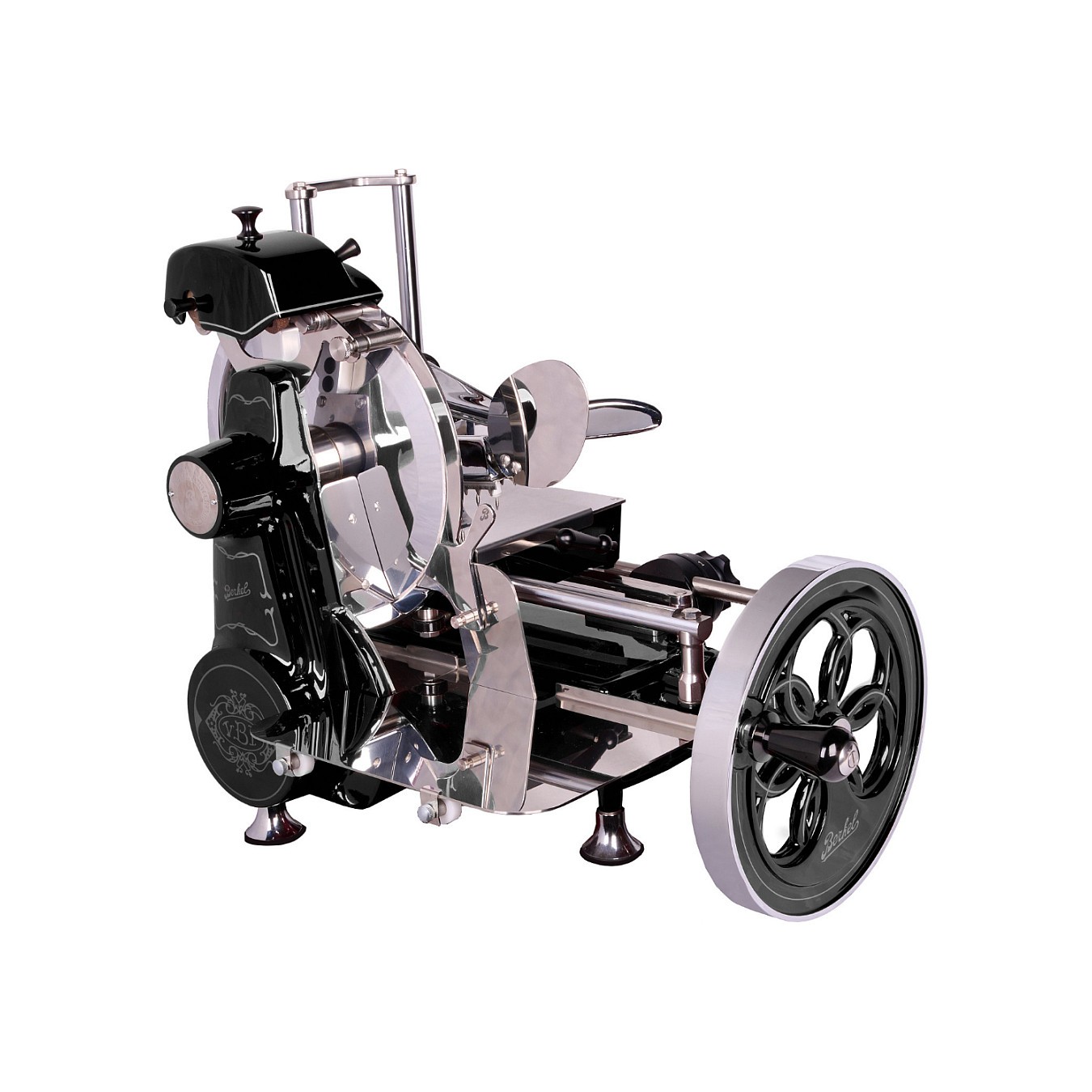 Buy Berkel Volano B2 schwarz fiorato Schwungrad-Aufschnittmaschine in Cyprus, Nicosia, Limassol, Larnaka, Pafos