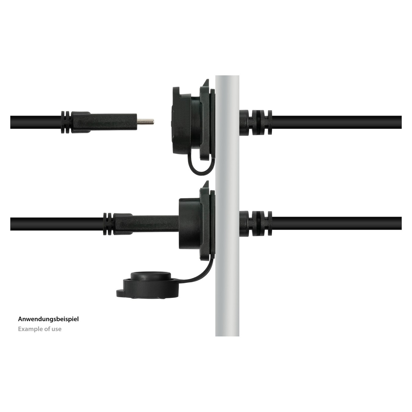 Buy Good Connections Industrie-Einbauverlängerung S1 - USB 0,5m in Cyprus, Nicosia, Limassol, Larnaka, Pafos