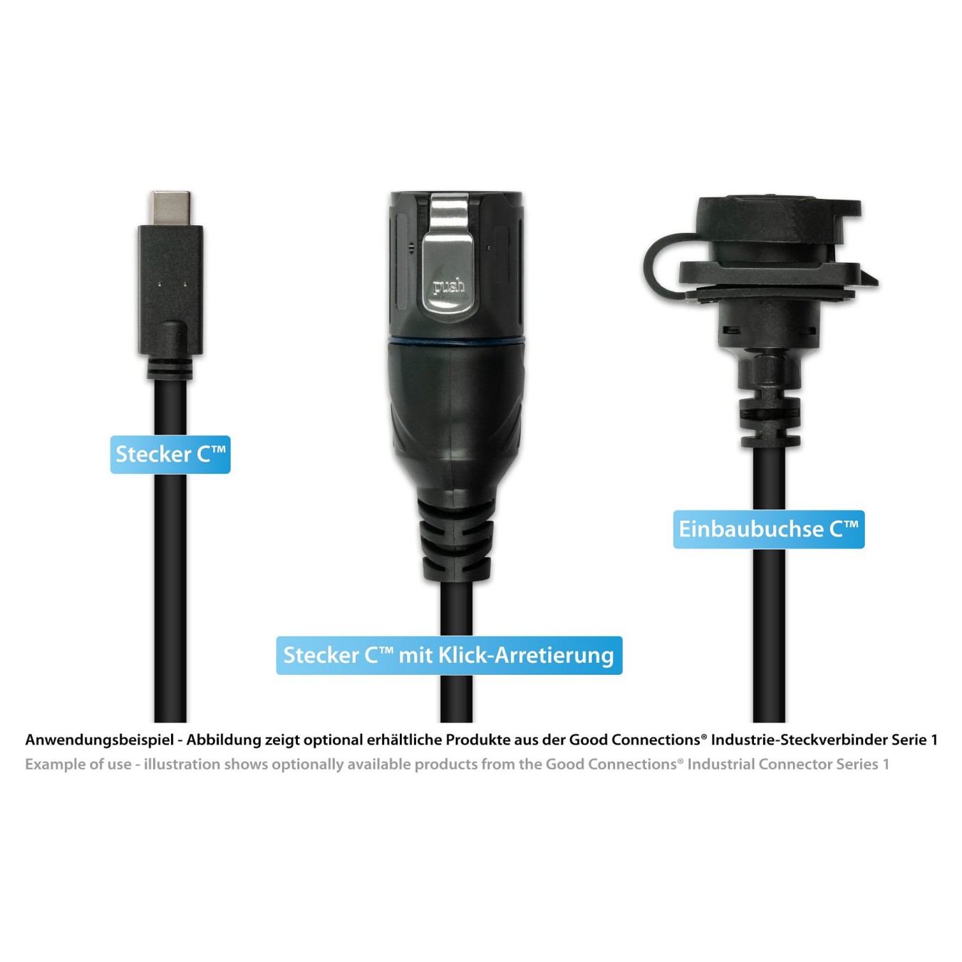 Buy Good Connections Industrie-Einbauverlängerung S1 - USB 0,5m in Cyprus, Nicosia, Limassol, Larnaka, Pafos