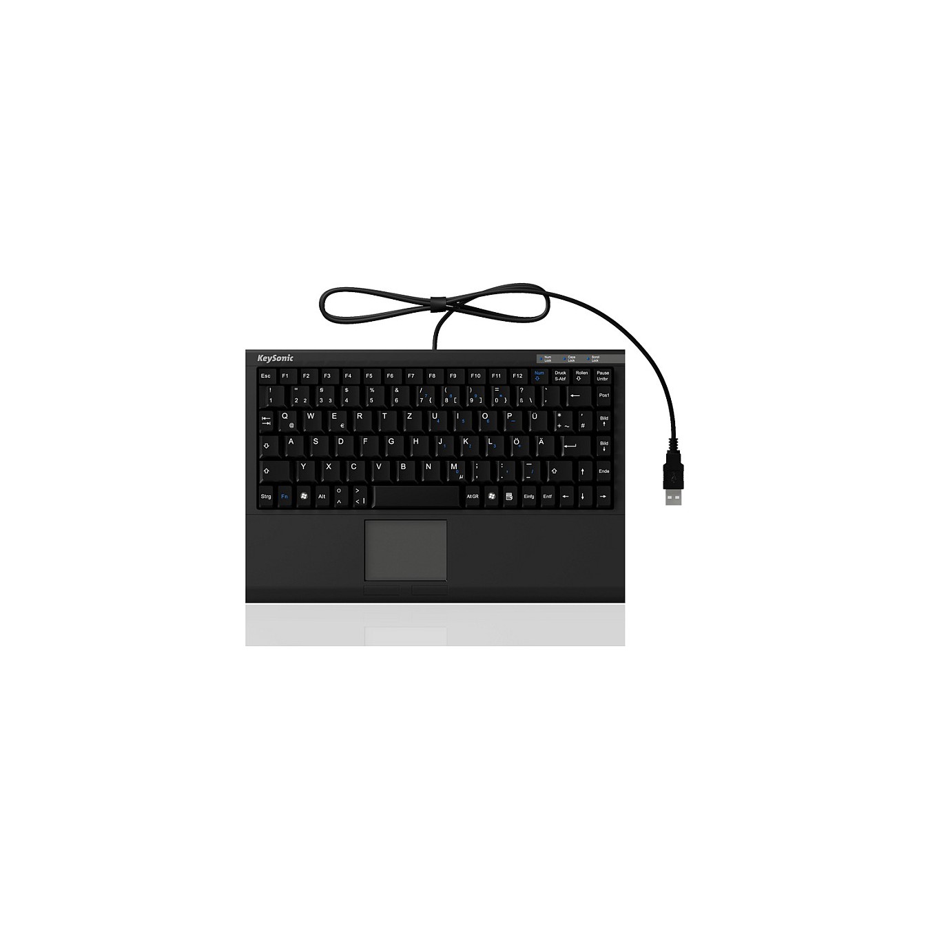 Buy KeySonic TAS ACK-540U+ Corded (UK) MINI Touchpad SoftSkin sw retail in Cyprus, Nicosia, Limassol, Larnaka, Pafos