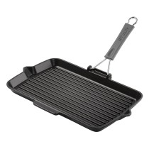 Buy Staub Grillpfanne induktion rechteckig 34x21cm schwarz in Cyprus, Nicosia, Limassol, Larnaka, Pafos