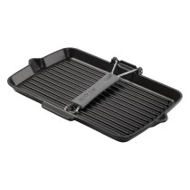 Buy Staub Grillpfanne induktion rechteckig 34x21cm schwarz in Cyprus, Nicosia, Limassol, Larnaka, Pafos
