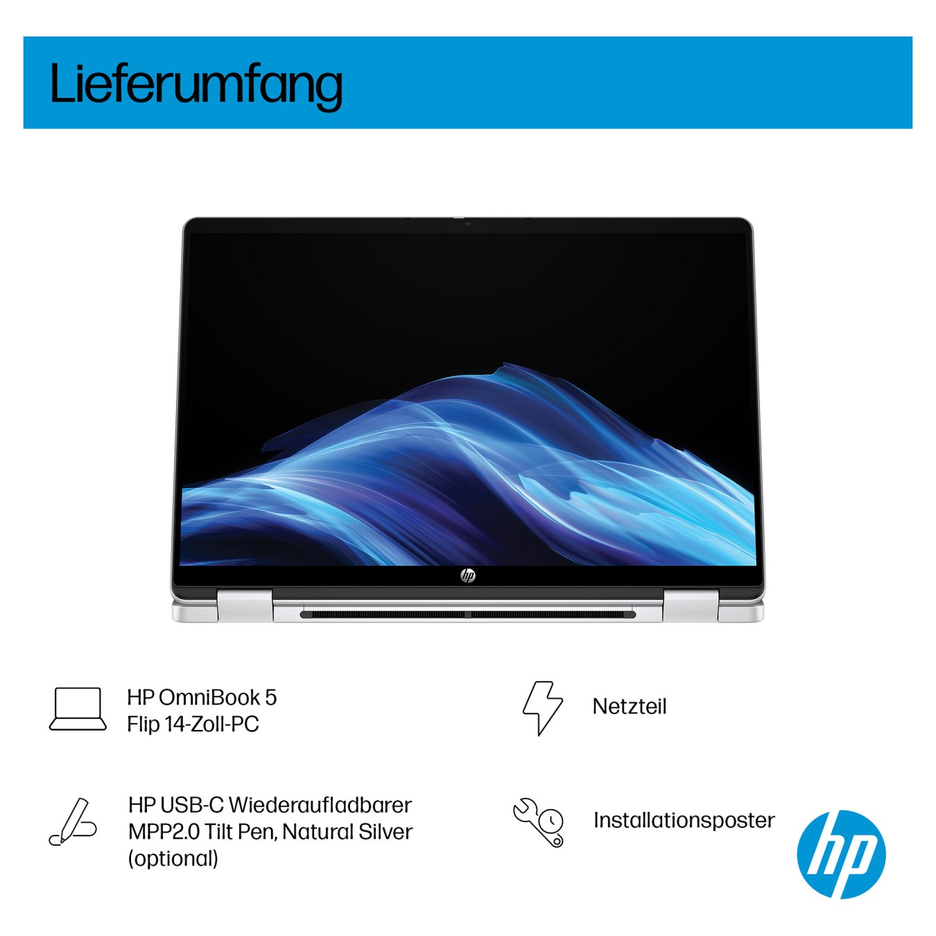 Buy HP OmniBook 5 Flip 14-fp0132ng Core3 100U 8GB 512SSD W11 Home in Cyprus, Nicosia, Limassol, Larnaka, Pafos