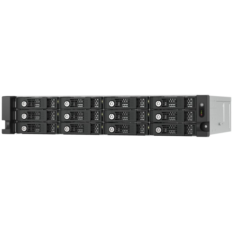 Buy QNAP TL-R1200PES-RP - 12-Bay 2U Rackmount SATA JBOD Expansion Enclosure, 6Gb... in Cyprus, Nicosia, Limassol, Larnaka, Pafos