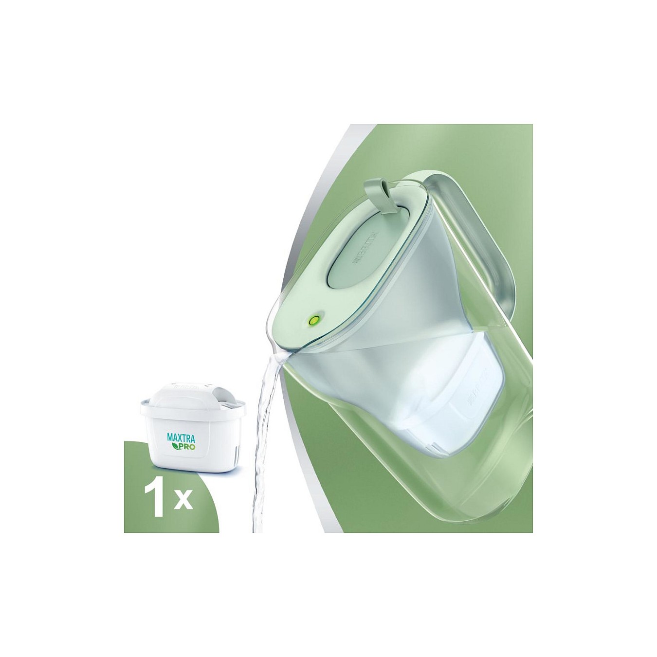 Buy BRITA Tischwasserfilter Style eco grün inkl. 1 Filter in Cyprus, Nicosia, Limassol, Larnaka, Pafos