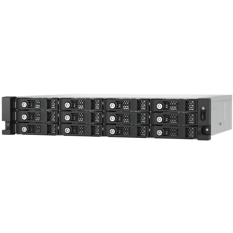 Buy QNAP TL-R1200PES-RP - 12-Bay 2U Rackmount SATA JBOD Expansion Enclosure, 6Gb... in Cyprus, Nicosia, Limassol, Larnaka, Pafos
