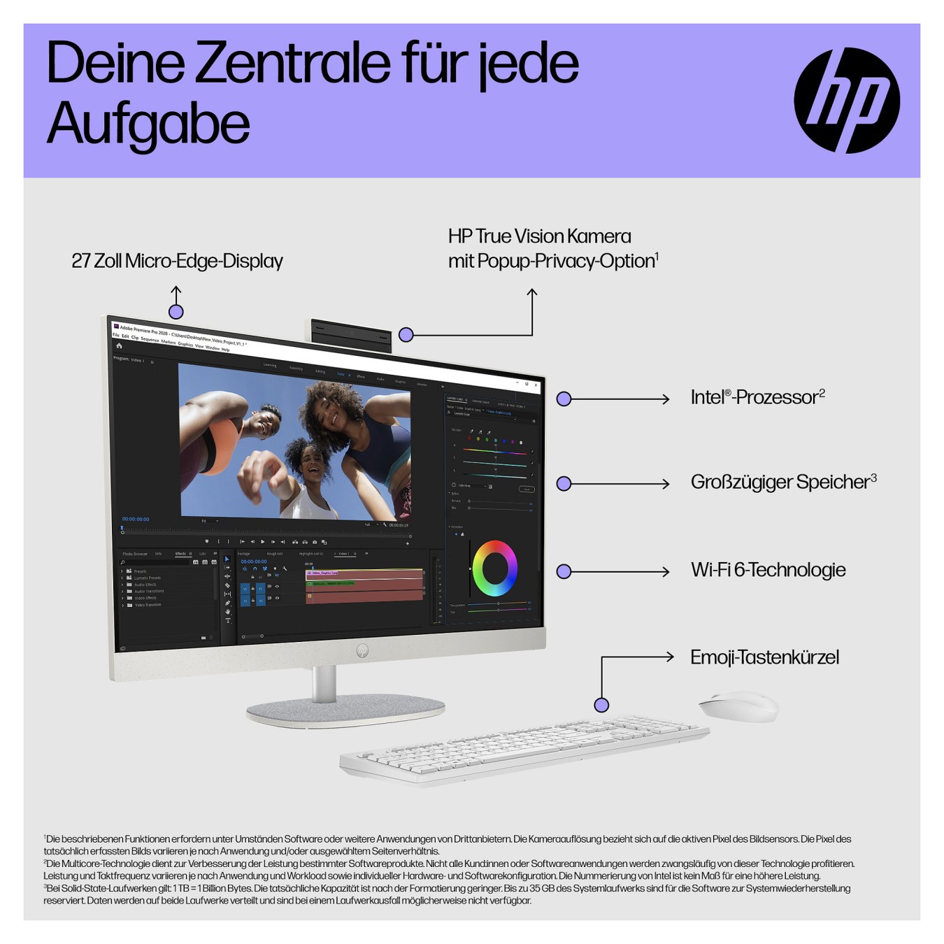 Buy AIO HP 27-cr0102ng i5-1335U 16GB 1TBSSD W11 Home in Cyprus, Nicosia, Limassol, Larnaka, Pafos