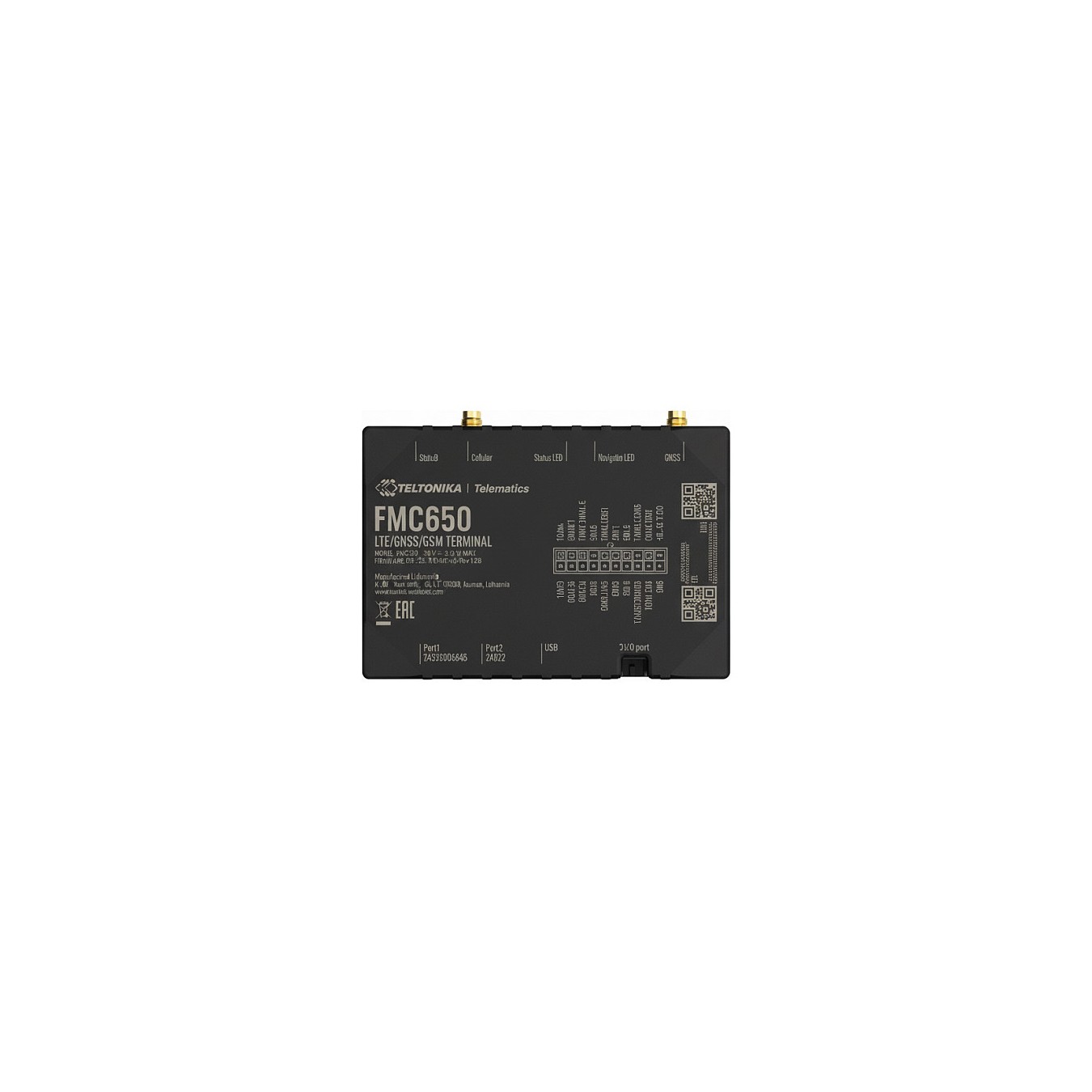 Buy TELTONIKA TELEMATICS FMC650 4G LTE Cat 1 Tracker mit Back-Up-Batterie mit hoher Kapazitt und externen Antennen EMEA in Cypru