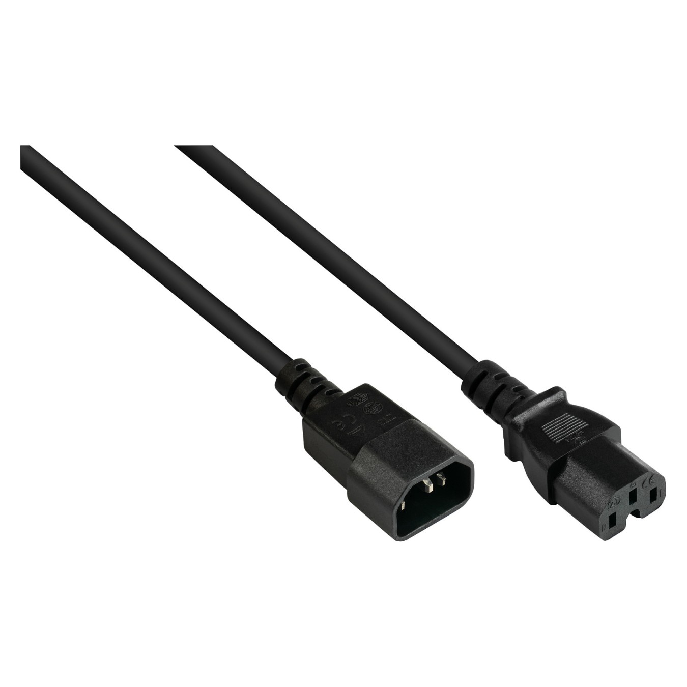 Buy Good Connections Kaltgeräte-Warmgeräte C14 an C15 schw. 5m in Cyprus, Nicosia, Limassol, Larnaka, Pafos