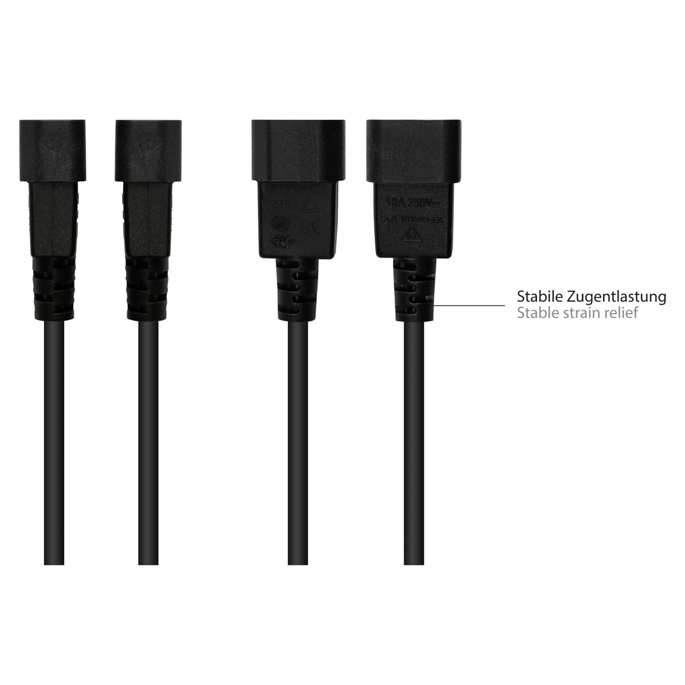 Buy Good Connections Kaltgeräte-Warmgeräte C14 an C15 schw. 5m in Cyprus, Nicosia, Limassol, Larnaka, Pafos