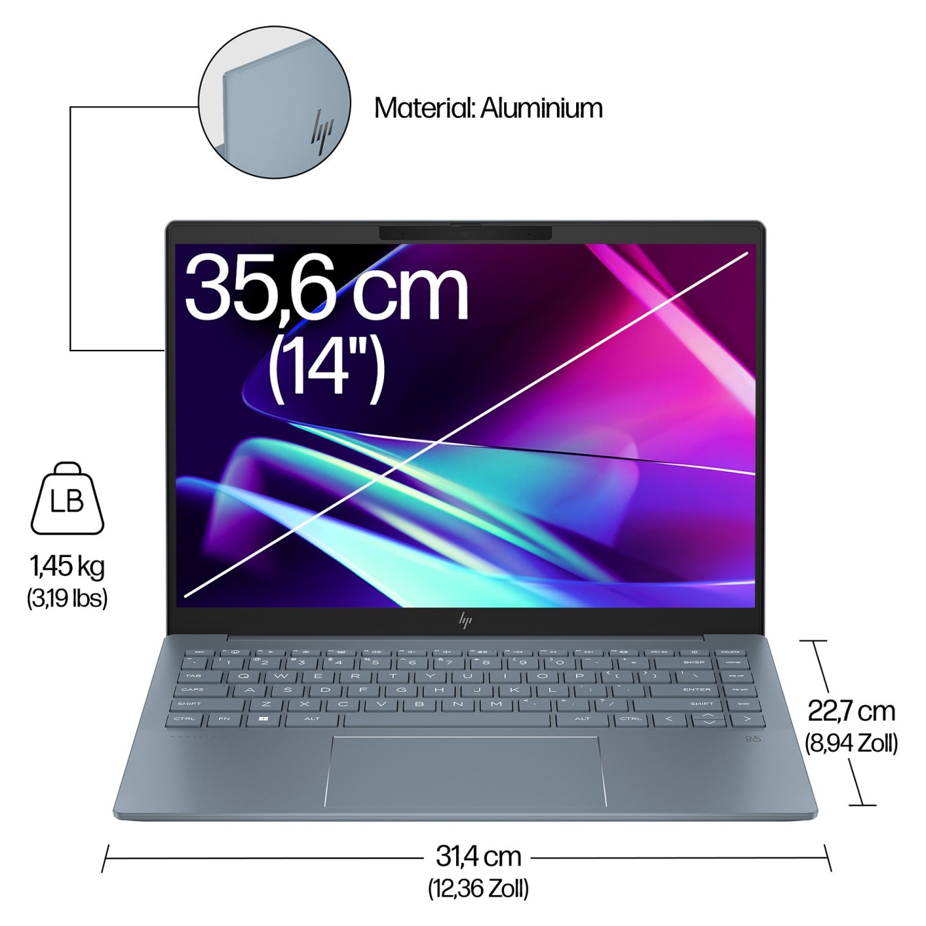 Buy HP Pavilion Plus 14-ew1152ng CU 125H 16GB 512SSD W11 Home in Cyprus, Nicosia, Limassol, Larnaka, Pafos