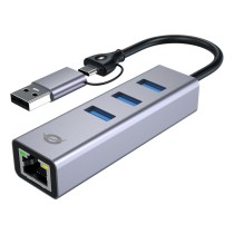 Buy CONCEPTRONIC Adapter USB-C -A3.0- to GbE+3x-A3.0 5Gbs gr in Cyprus, Nicosia, Limassol, Larnaka, Pafos