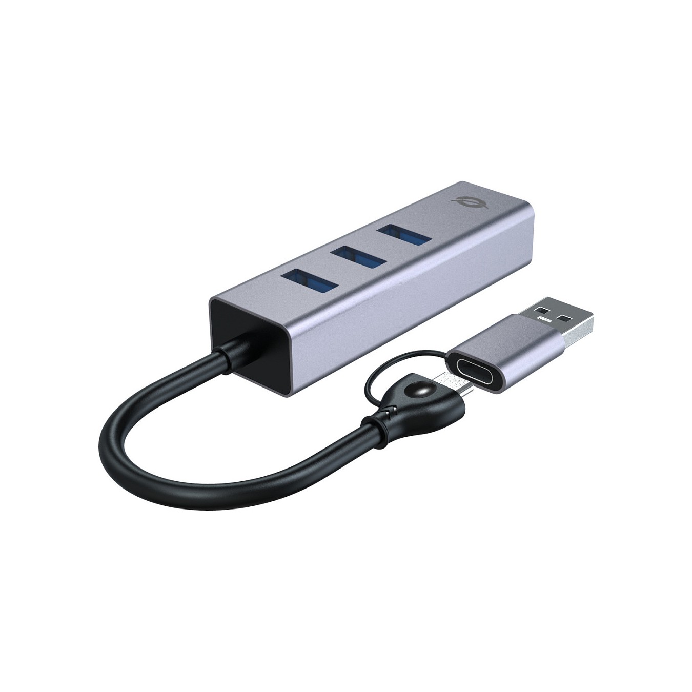 Buy CONCEPTRONIC Adapter USB-C -A3.0- to GbE+3x-A3.0 5Gbs gr in Cyprus, Nicosia, Limassol, Larnaka, Pafos
